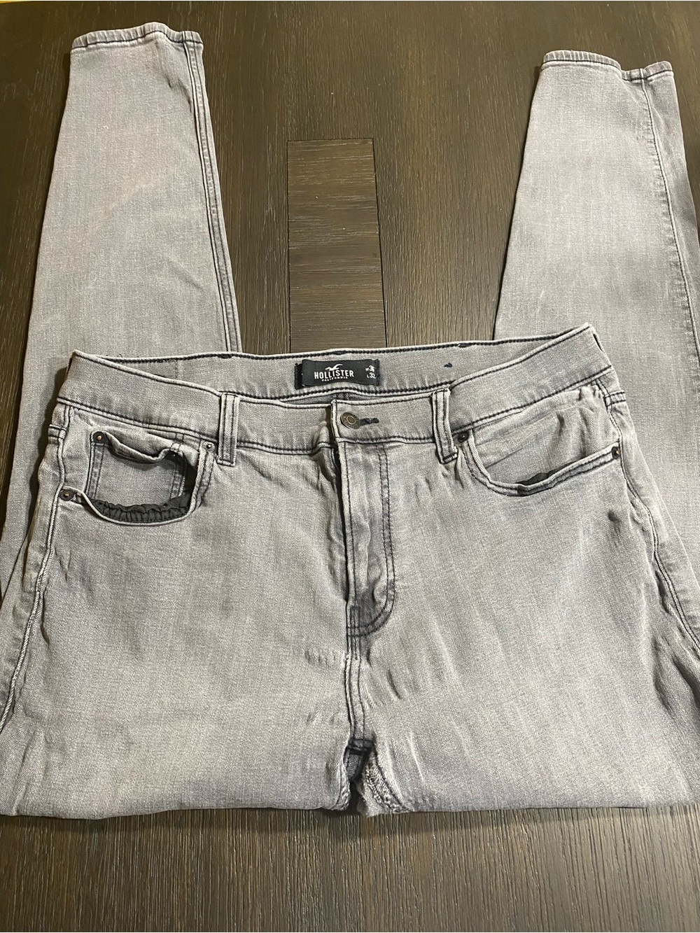 Hollister Gray Denim Skinny Jeans